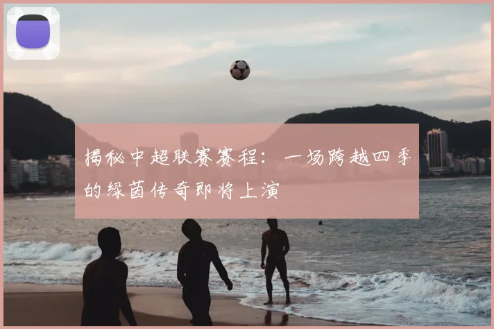 揭秘中超联赛赛程：一场跨越四季的绿茵传奇即将上演